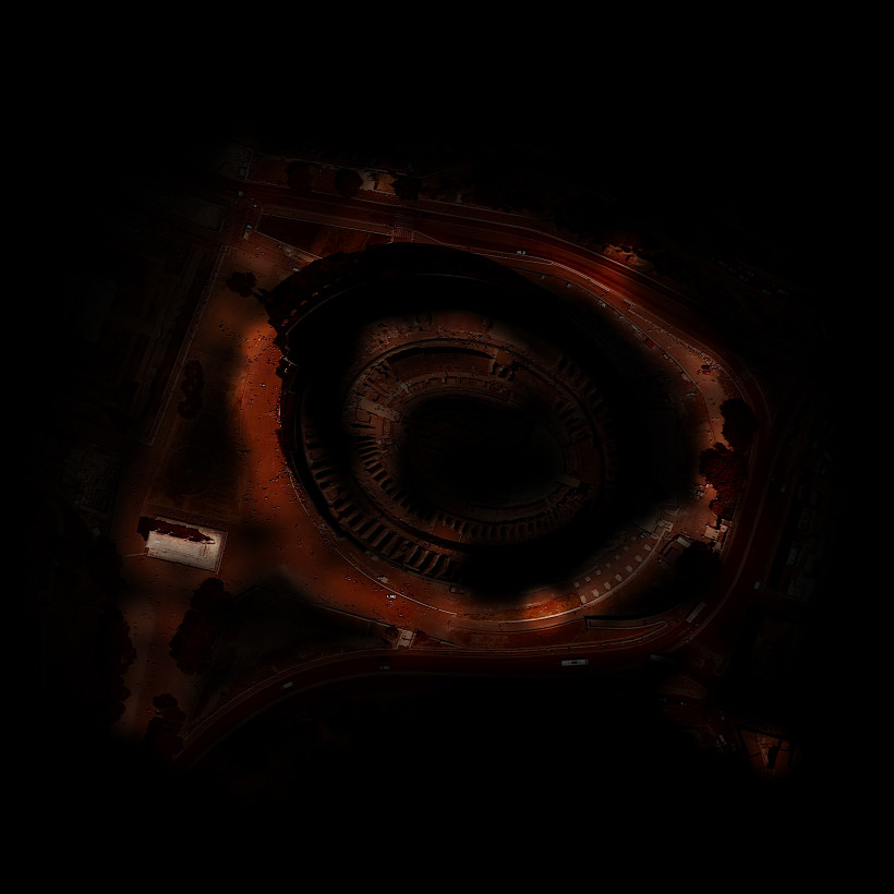 colosseum night map picture view